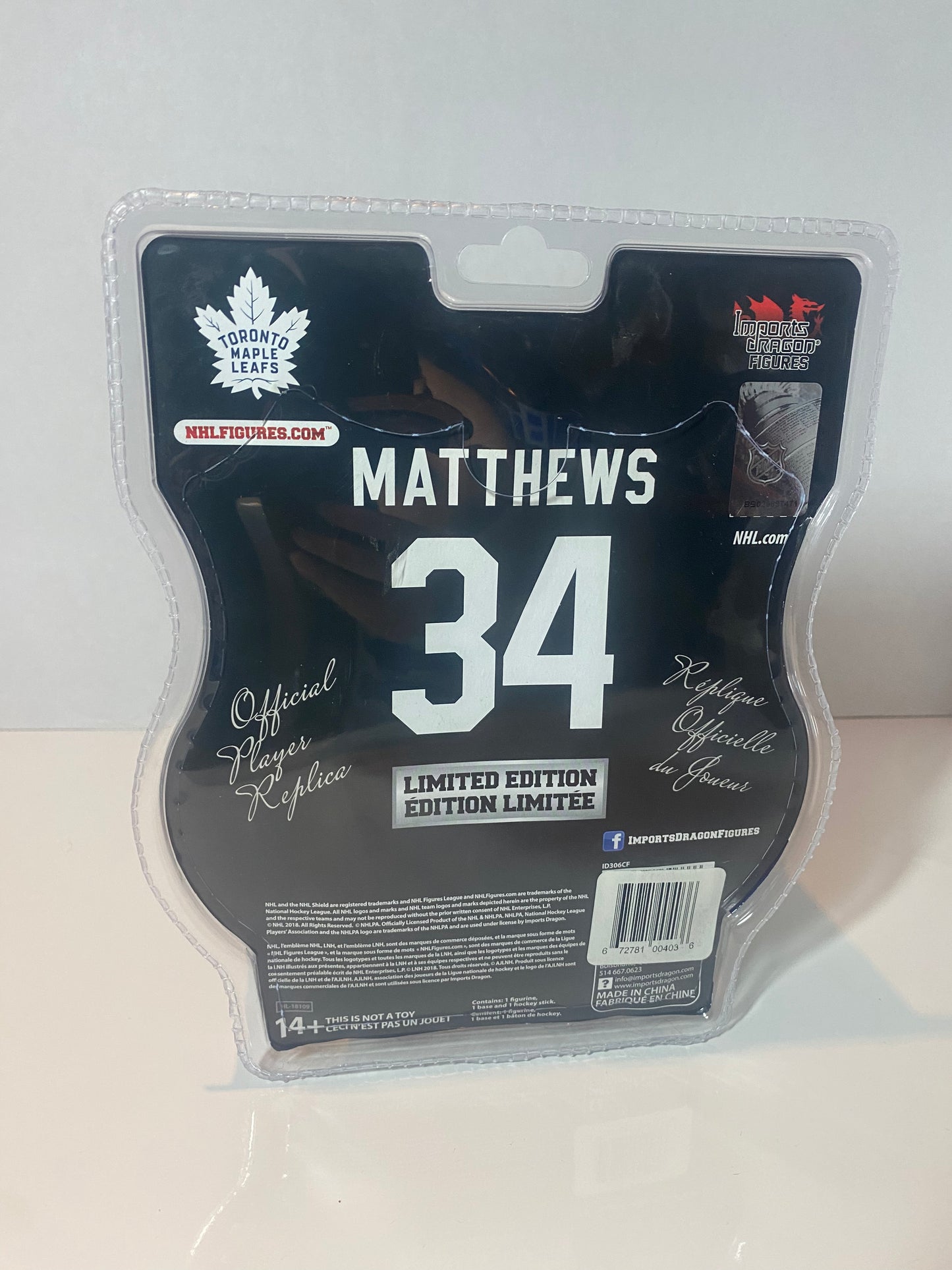NHL Austin Matthews Toronto Maple Leafs