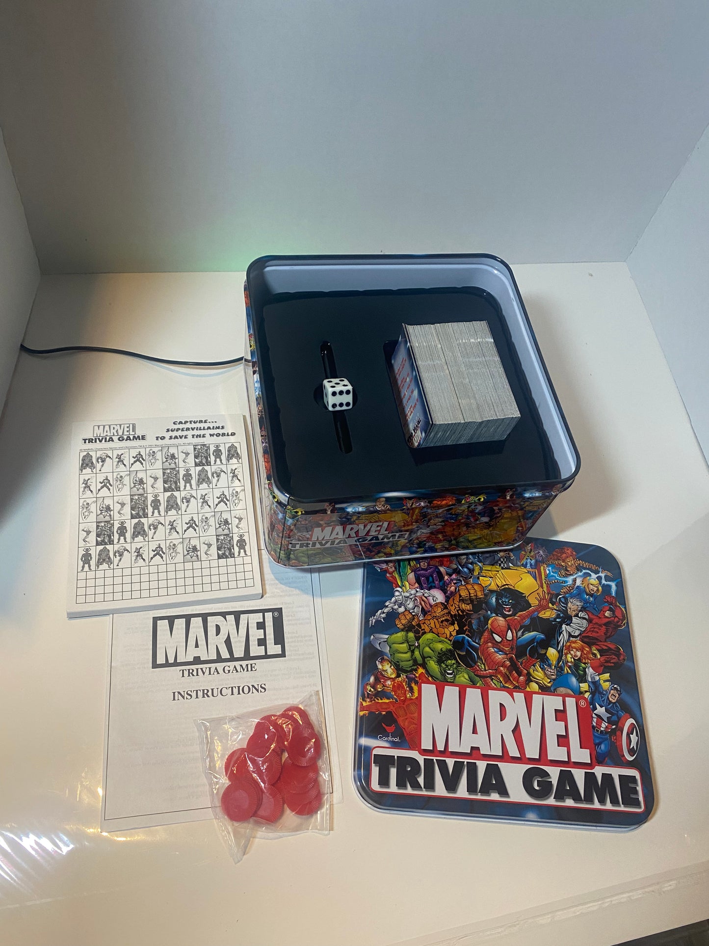 Marvel Trivia Game in Tin